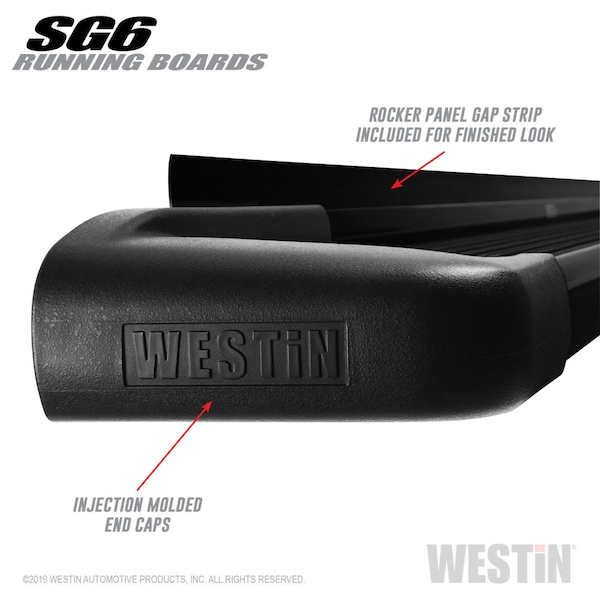 Westin Automotive 89.5 INCHES BLACK SG6 RUNNING BOARDS (BRKT SOLD SEP) 27-64745 - main
